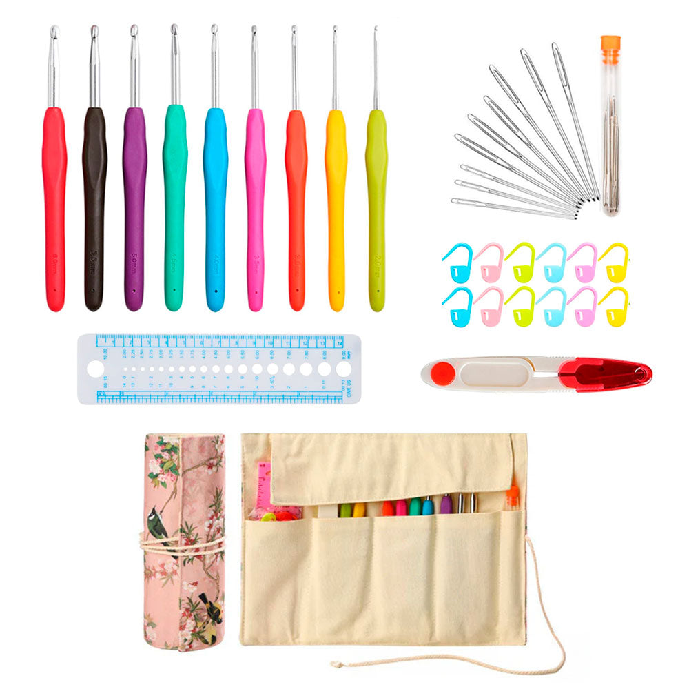 Set de Crochet con Accesorios y Estuche – Ideal para Tejer y Regalar