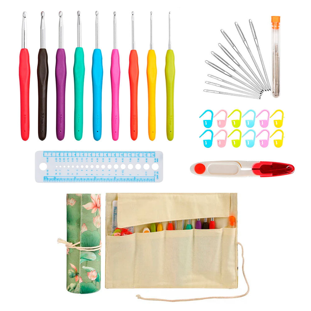 Set de Crochet con Accesorios y Estuche – Ideal para Tejer y Regalar