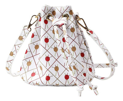 Bolso para accesorios de tejido y ovillos