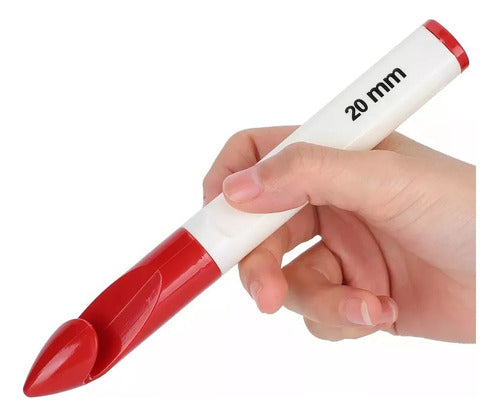 Ganchillos XL para tejido grueso y decoración