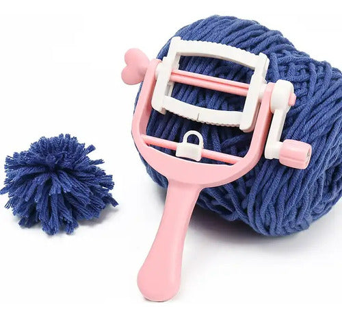 Pomponera manual para hacer pompones con lana