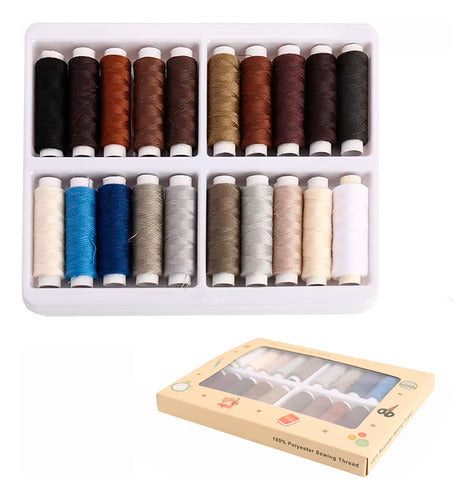 Set De 20 Hilos De Coser Colores Surtidos