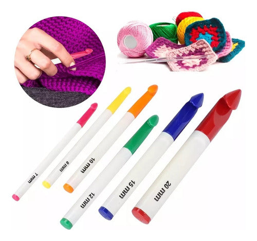 Ganchillos para proyectos grandes – crochet XL liviano