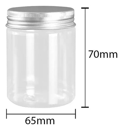 Pack De 12 Frascos De Plástico Con Tapa Rosca 200ml