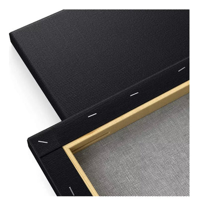 Set 3 Bastidores Con Lienzo De Tela Negro 30x30cm 280gr