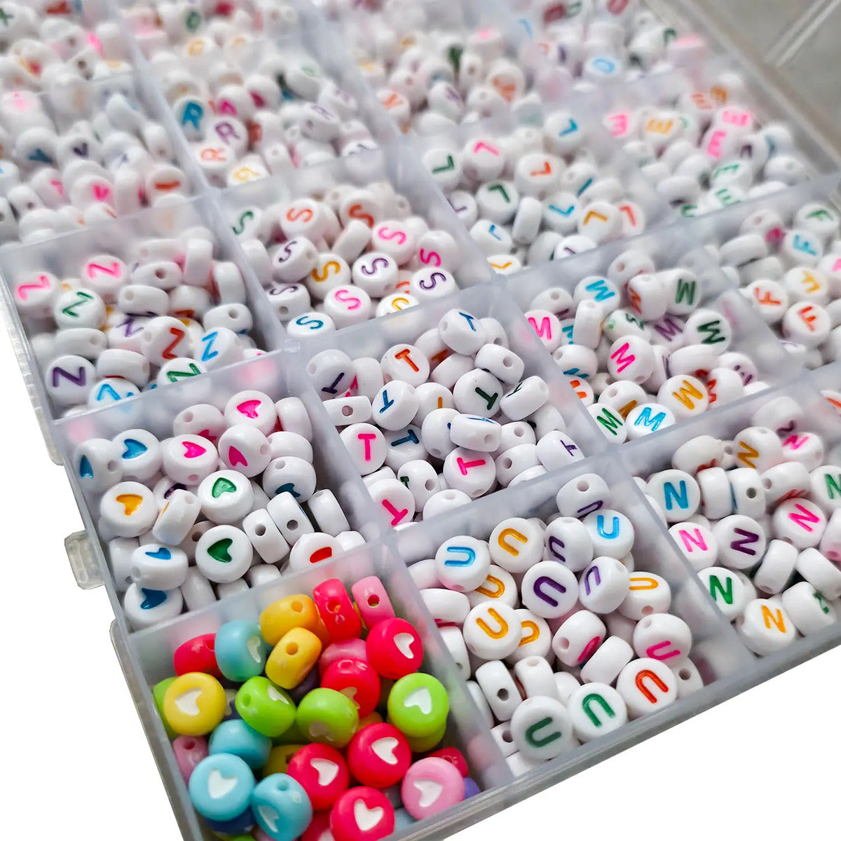 Set Letras Mostacillas Para Pulseras Nombres Bisutería