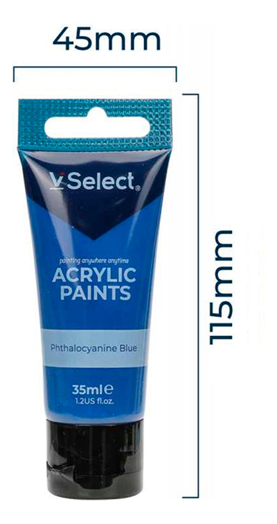 Set 6 Pinturas Acrílicas Colores Basicos 35ml Pack Inicial