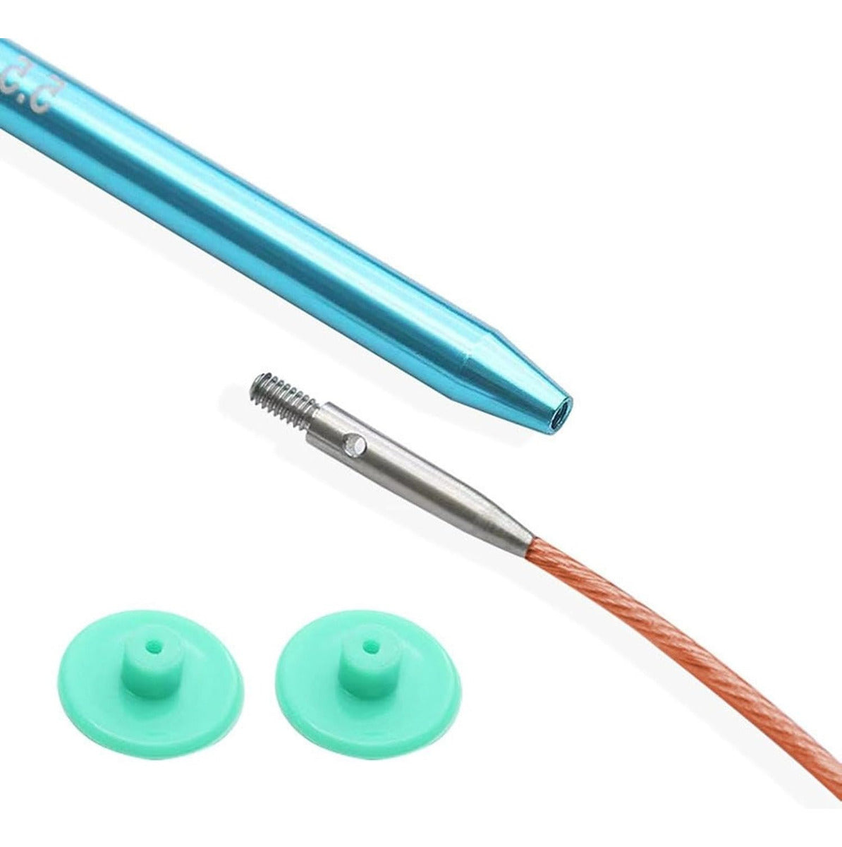 Set Palillos Circulares Intercambiables Para Tejer Y Estuche