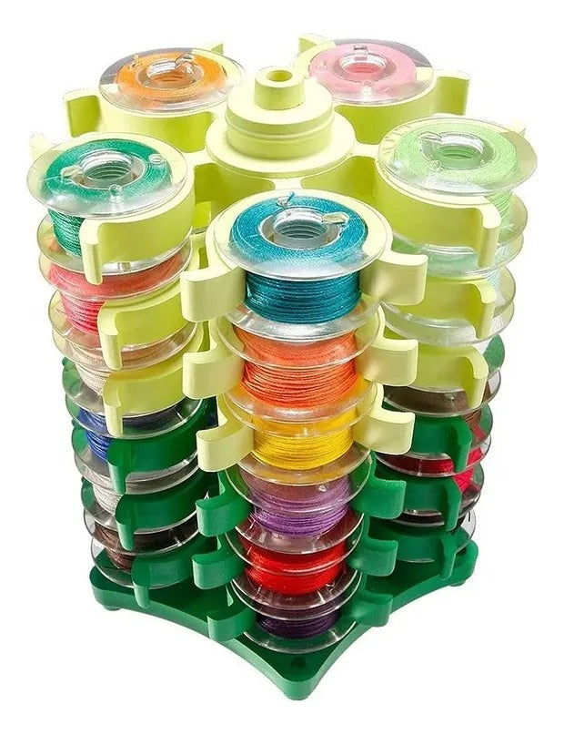 Set 2 Torres Para Bobinas De Hilos De Maquina De Coser