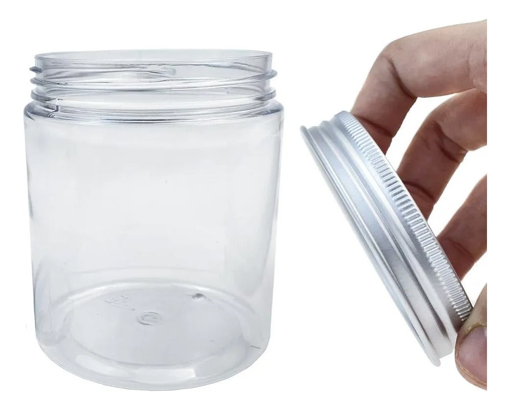 Pack De 12 Frascos De Plástico Con Tapa Rosca 200ml