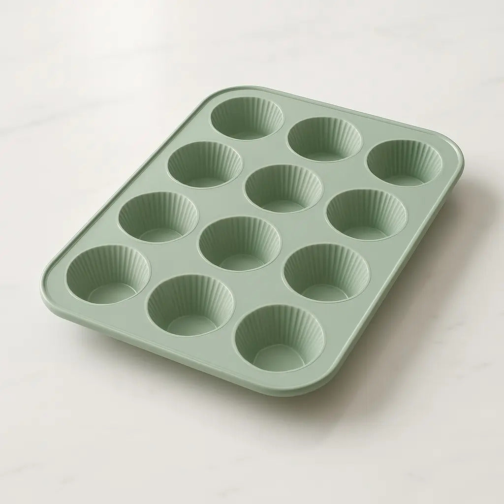 Set 2 Moldes De Silicona Para Cupcakes Muffin Queques