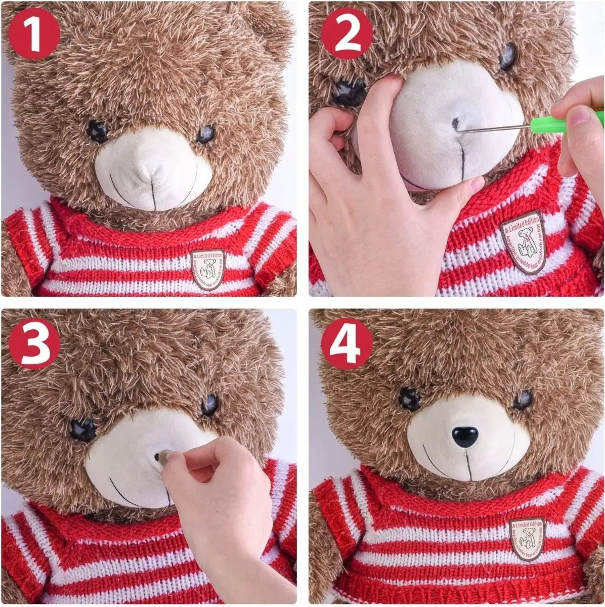 Set Ojos De Seguridad Y Nariz Amigurumi 462 Pcs Incluye Caja