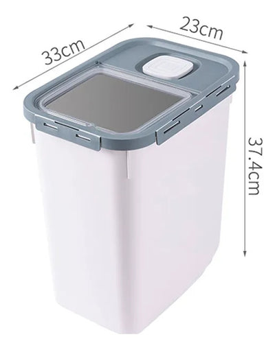 Contenedor Hermetico Y Pala Para Comida Perros Gatos 10kg