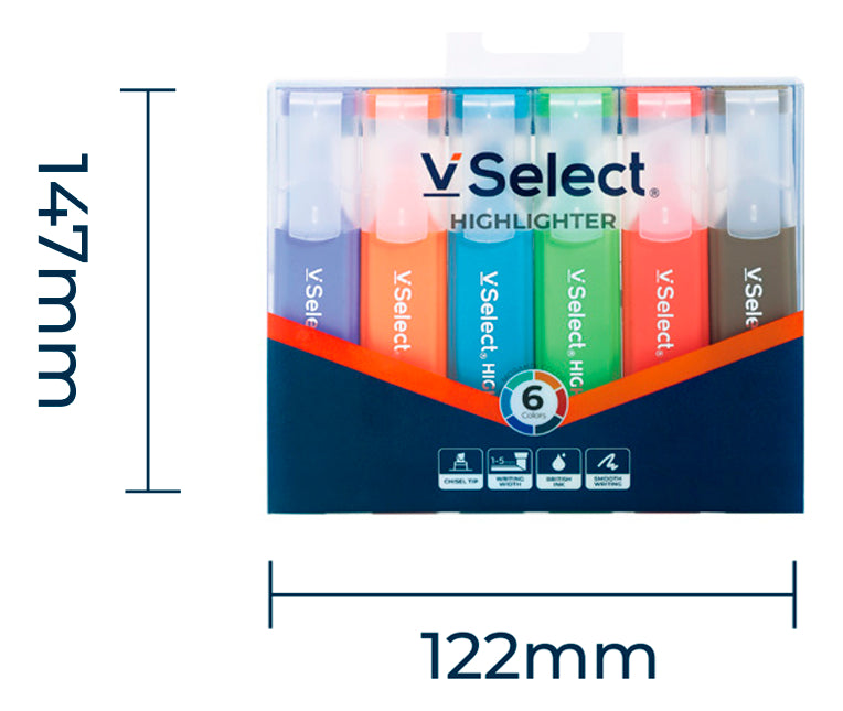 Set Destacadores 6 Colores Resaltadores Profesionales