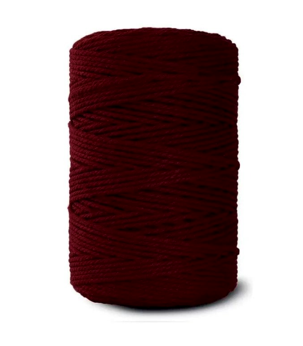Cordón Algodón Torcido 3mm 200 Metros Para Macrame