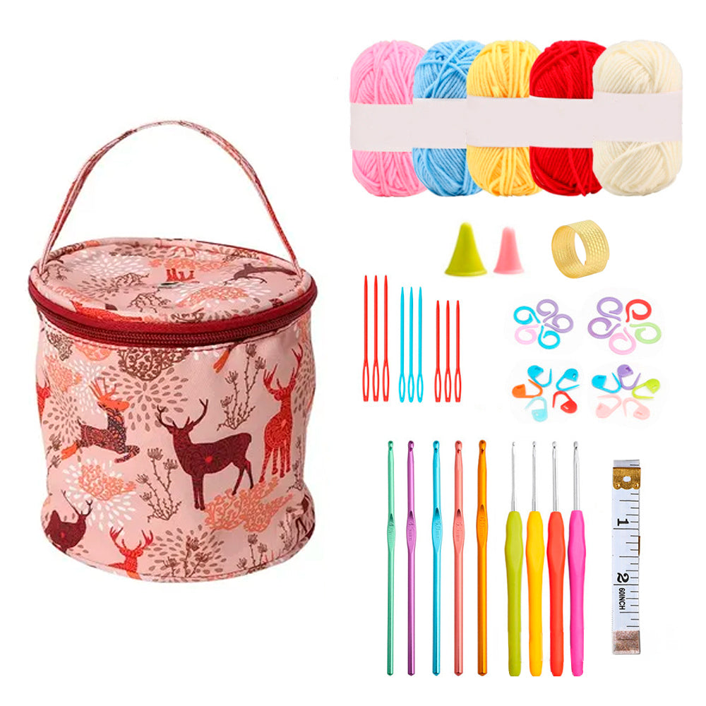 Bolsito con materiales para tejer – ideal para regalar