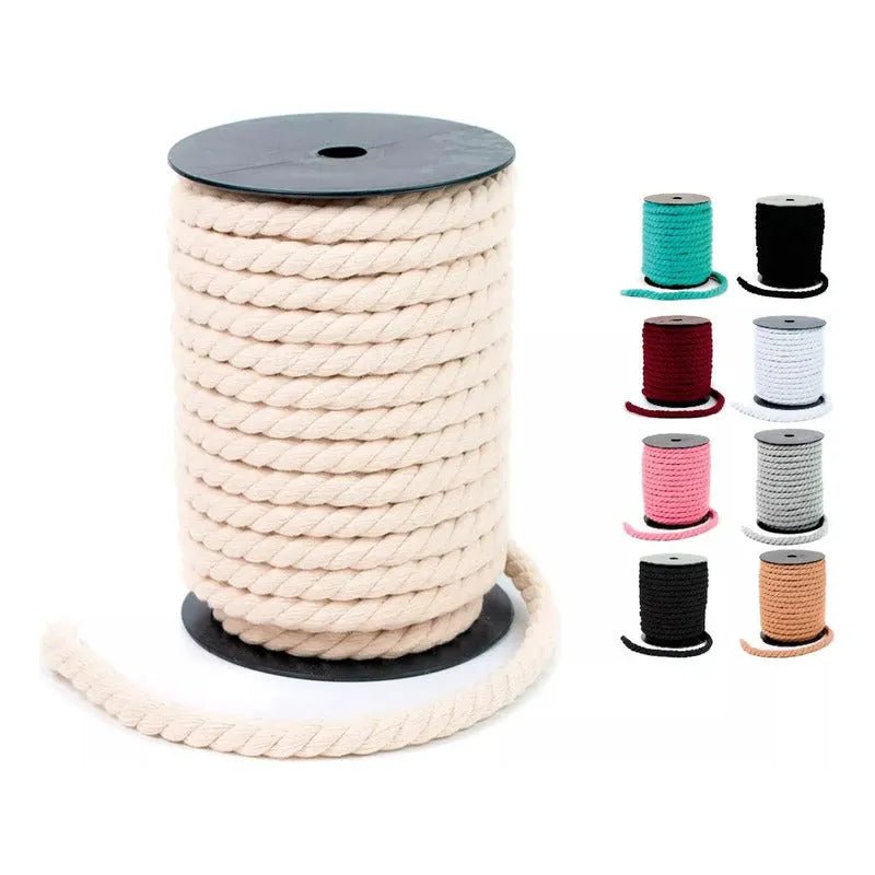 Algodon Torcido 10mm 22 Metros Aprox Cordon Macramé Y Otros - Baúl de Ayün