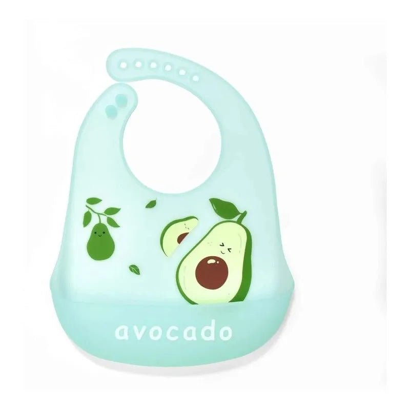 Babero De Silicona Ajustable Con Recoletor De Comida - Baúl de Ayün