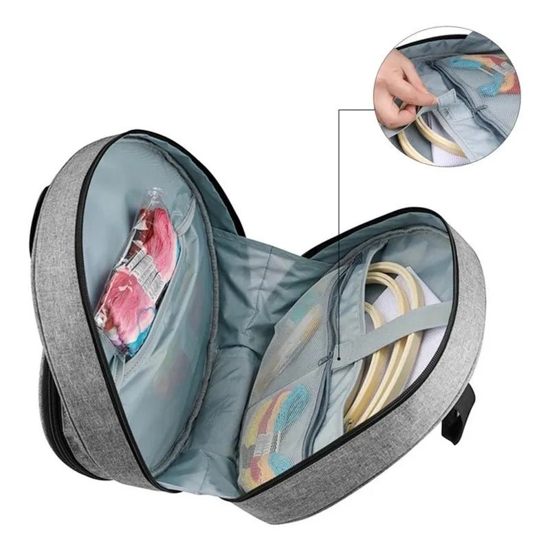 Bolso Porta Bordados Hilos Y Accesorios Viaje - Grande - Baúl de Ayün