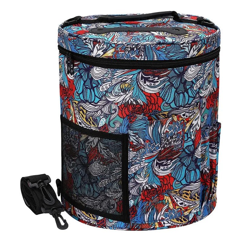 Bolso Porta Tejido Lanas Palillos Y Crochet Grande - Diseños - Baúl de Ayün