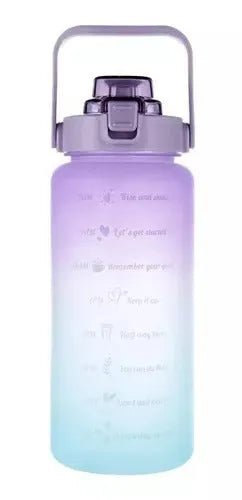 Botella De 2 Litros Con Bombilla para Agua - Motivacional - Baúl de Ayün
