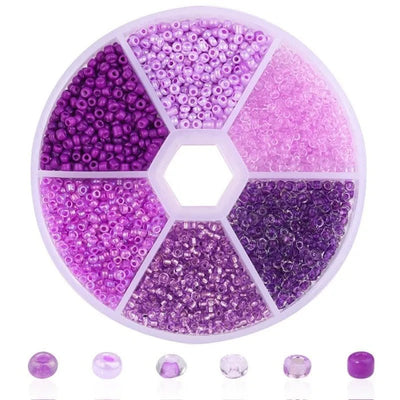 Caja De Mostacillas Pulseras Colores Incluye Cajita Plástica - Baúl de Ayün