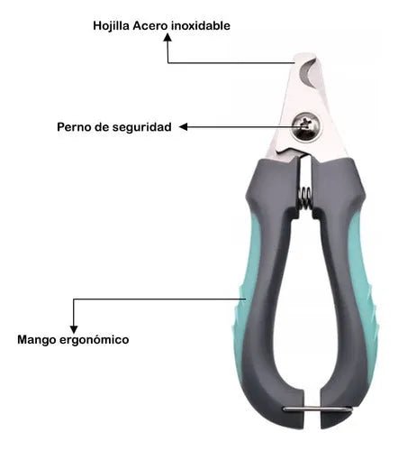 Corta Uñas Gatos Perros Conejo Tipo Alicate + Lima De Uñas - Baúl de Ayün