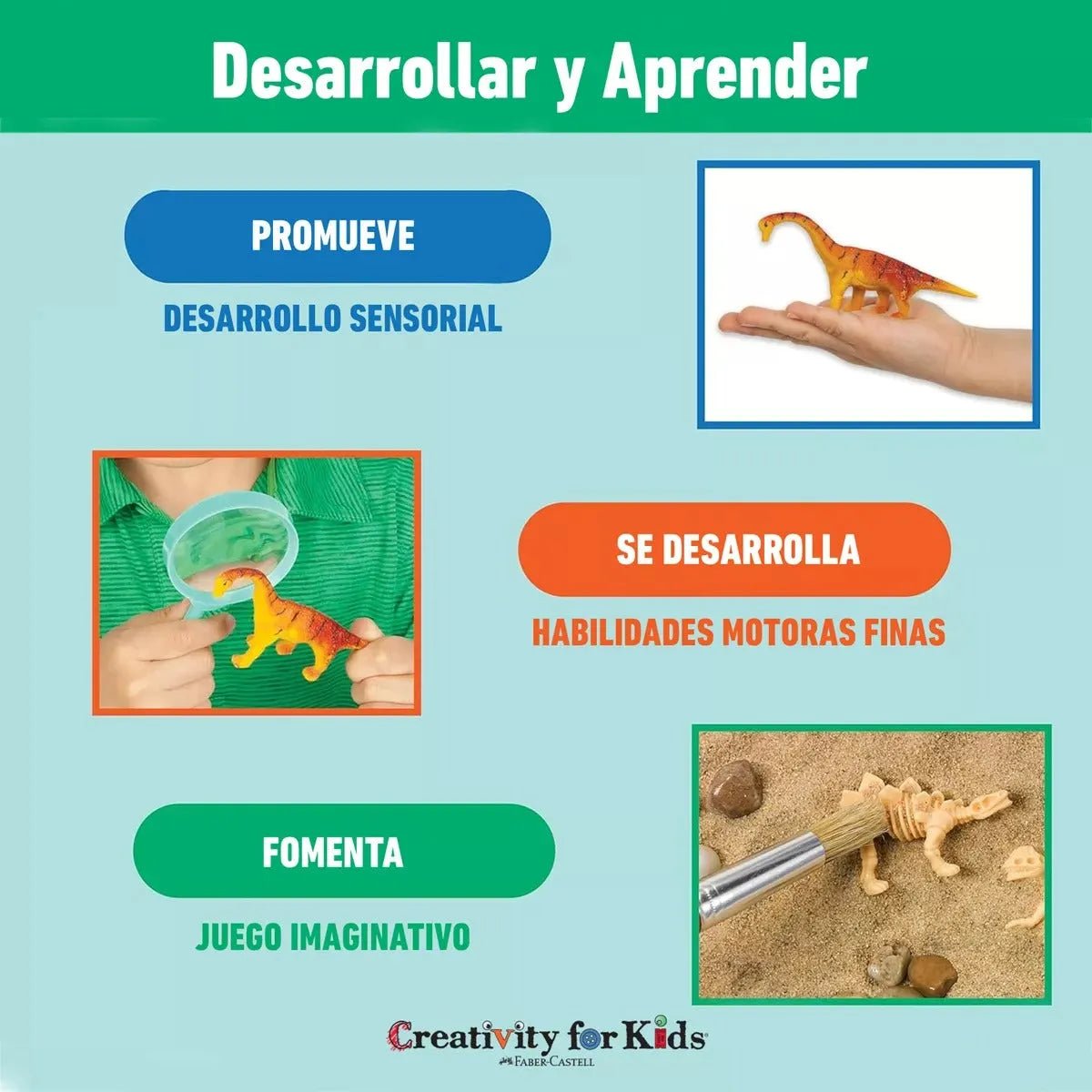 Creativity For Kids: Caja Sensorial - Dinosaurios - Baúl de Ayün