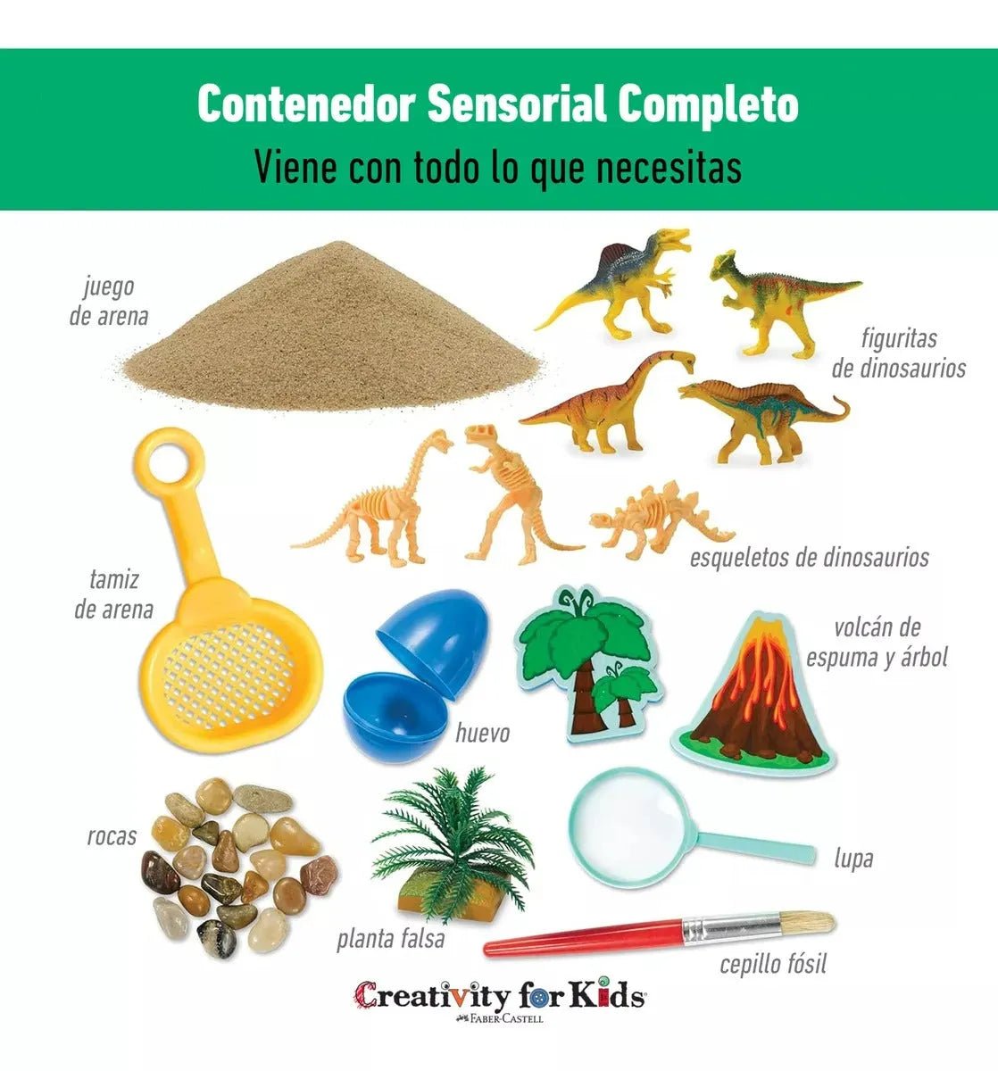 Creativity For Kids: Caja Sensorial - Dinosaurios - Baúl de Ayün