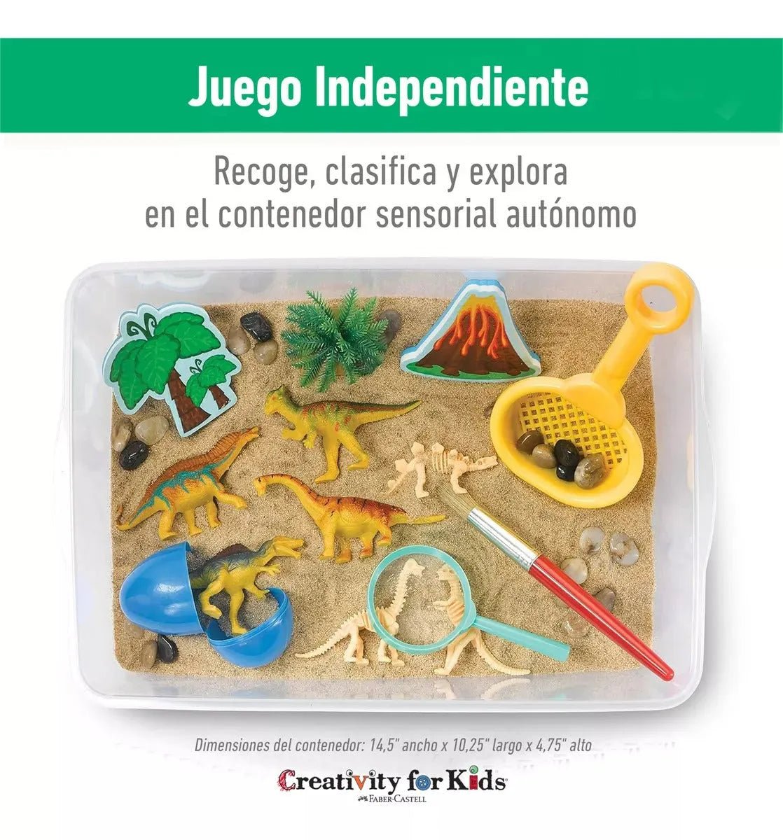 Creativity For Kids: Caja Sensorial - Dinosaurios - Baúl de Ayün