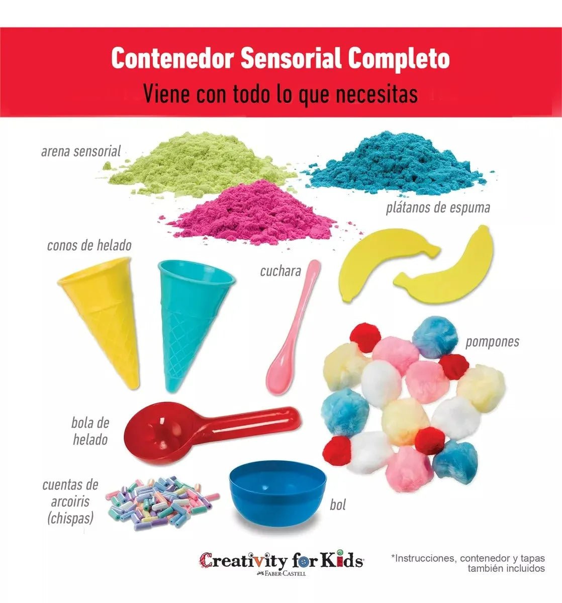 Creativity For Kids: Caja Sensorial - Tienda De Helados - Baúl de Ayün