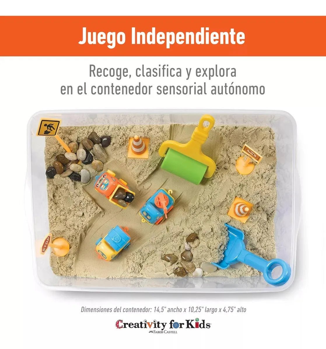 Creativity For Kids: Caja Sensorial - Zona De Construcción - Baúl de Ayün