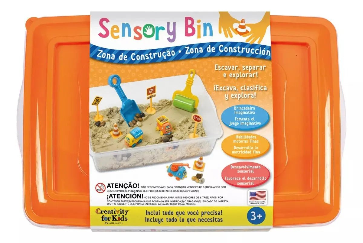Creativity For Kids: Caja Sensorial - Zona De Construcción - Baúl de Ayün