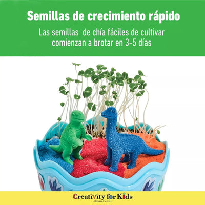 Creativity For Kids: Mini Garden - Dinosaurio Kit Terrario - Baúl de Ayün
