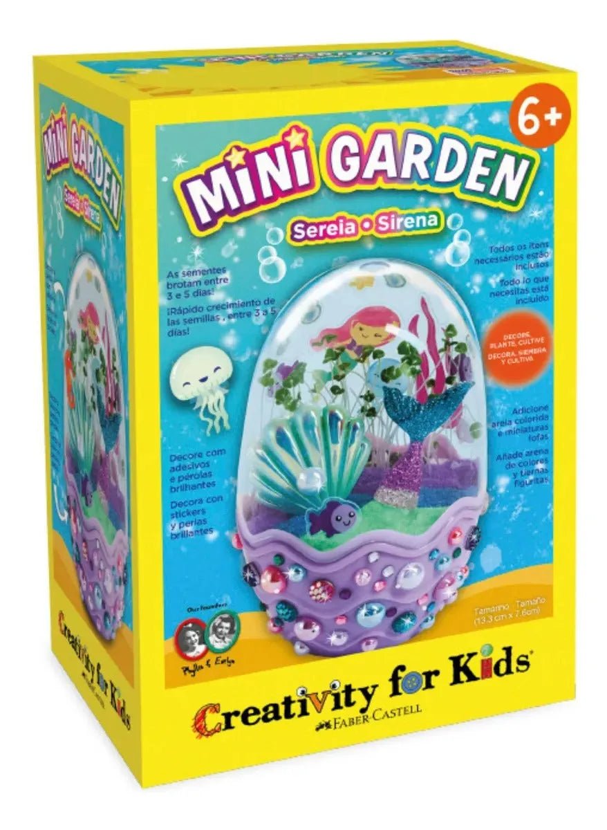 Creativity For Kids: Mini Garden - Sirena Kit Terrario - Baúl de Ayün