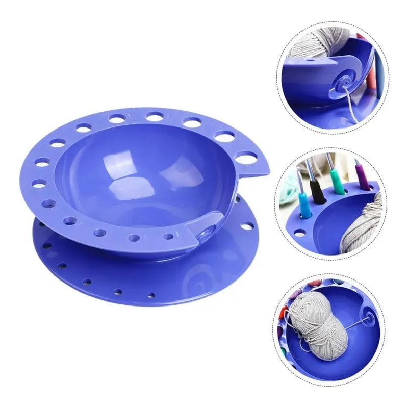 Set de 12 crochet con cuenco para tejer sin enredos