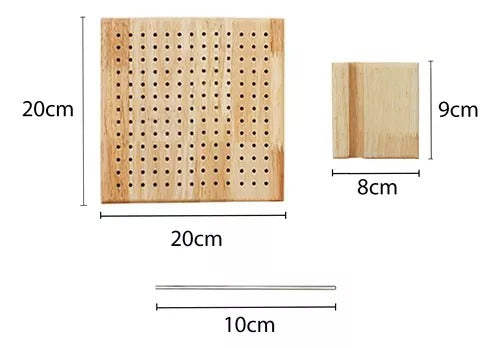 Herramienta para dar forma a tejidos en crochet o palillos