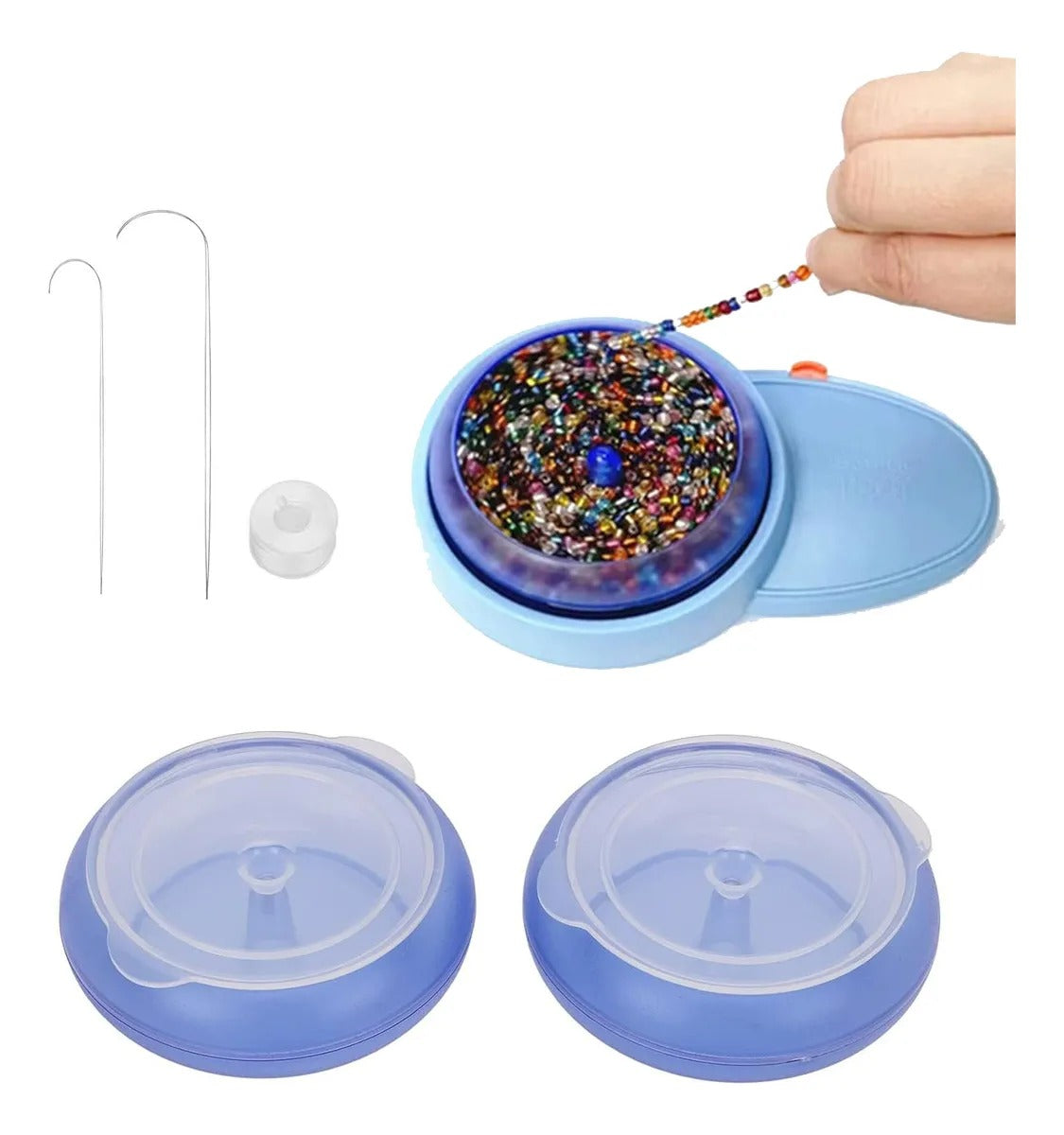 Bead Spinner automático – enhebrador a pilas para mostacillas