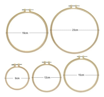 Set De 5 Bastidores De Plastico Para Bordado Bordar