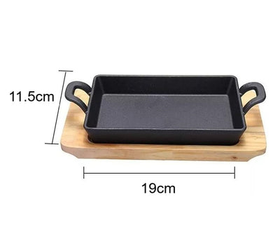 Fuente De Hierro Fundido + Base De Madera