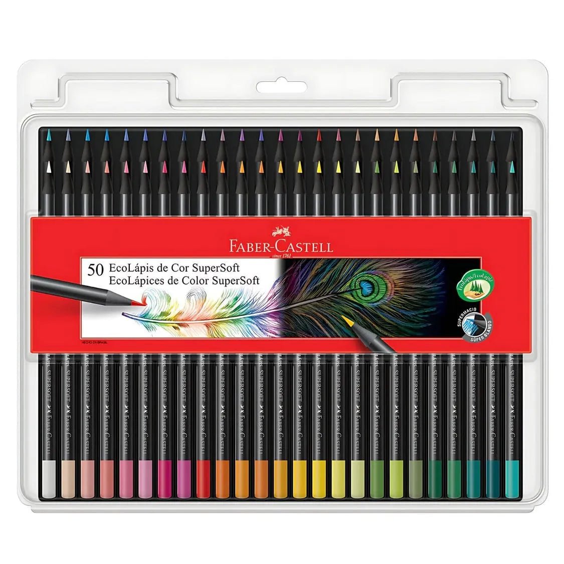 Faber Castell Set 50 Lápices de Colores SuperSoft - Baúl de Ayün