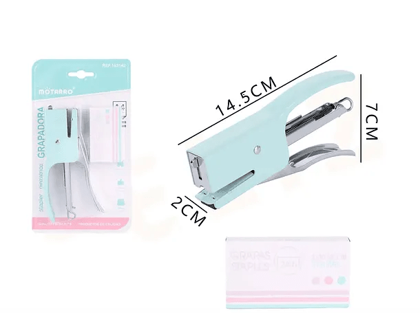 Grapadora manual Verde agua - Baúl de Ayün