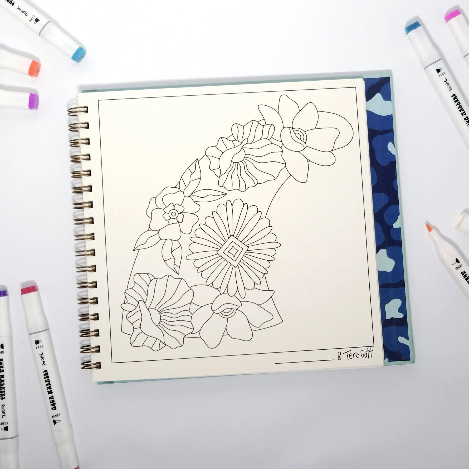 Libro para colorear ALOHA NEW EDITION de Tere Gott - Baúl de Ayün