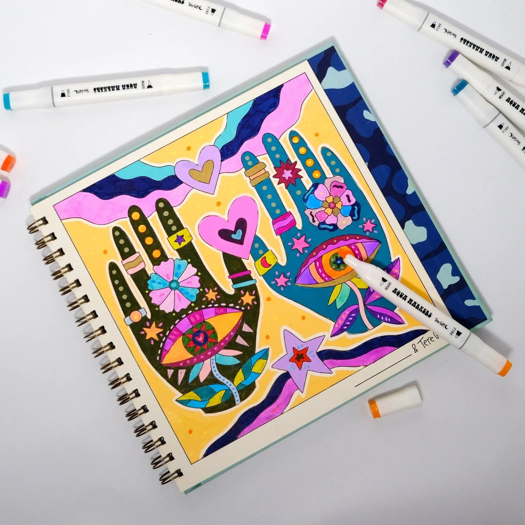 Libro para colorear ALOHA NEW EDITION de Tere Gott - Baúl de Ayün