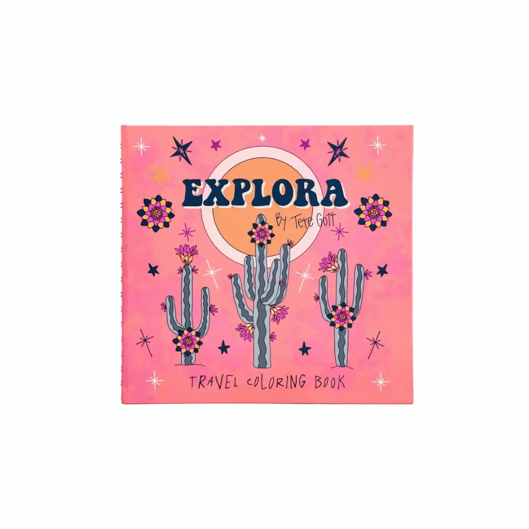 Libro para colorear EXPLORA NEW EDITION de Tere Gott - Baúl de Ayün