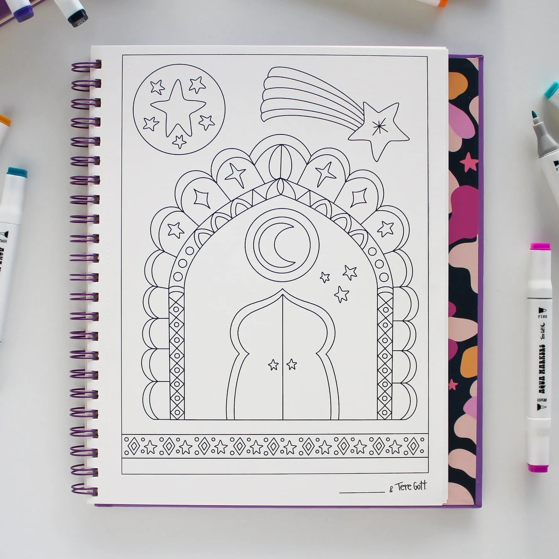 Libro para colorear OASIS de Tere Gott - Baúl de Ayün