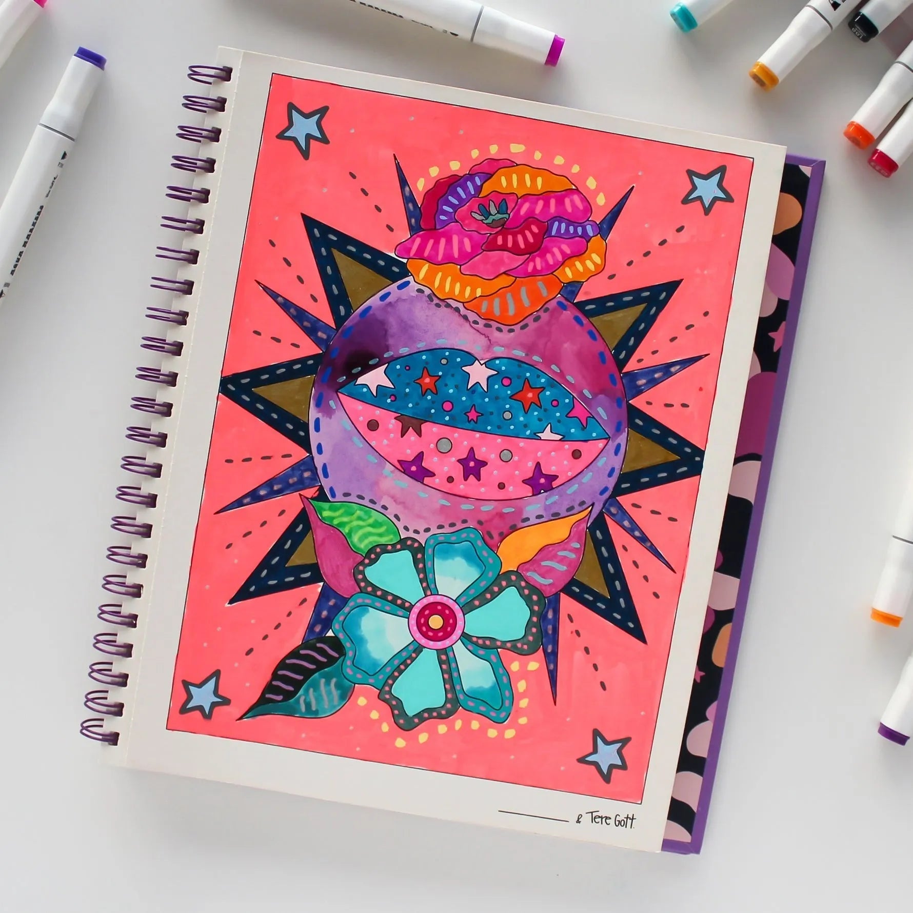 Libro para colorear OASIS de Tere Gott - Baúl de Ayün