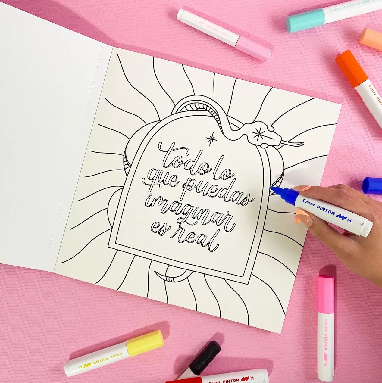 Libro para colorear Universo Mágico por Las Letras de Ángeles - Baúl de Ayün