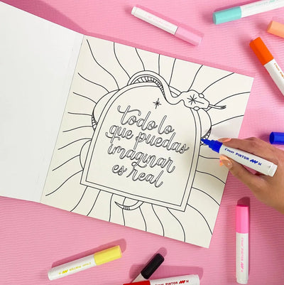 Libro para colorear Universo Mágico por Las Letras de Ángeles - Baúl de Ayün