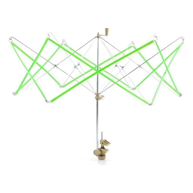 Madejero De Lana Tipo Paraguas Metalico Madejera Verde - Baúl de Ayün